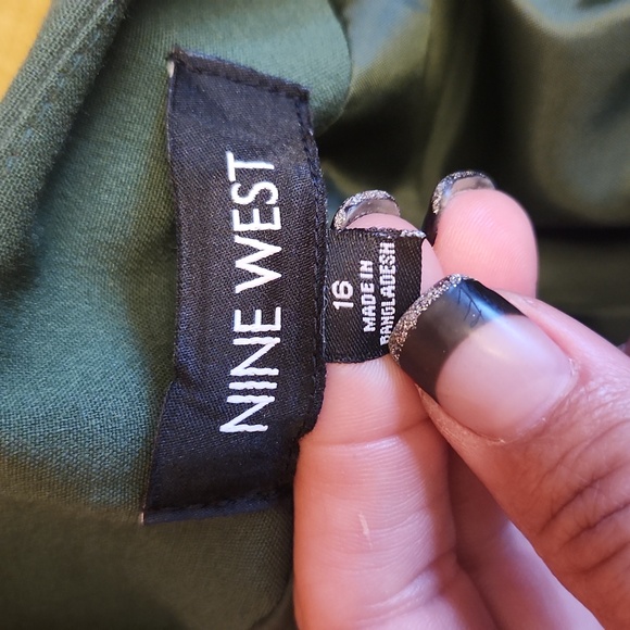 Nine West Green Blazer Suit Jacket Professional - Picture 4 of 6